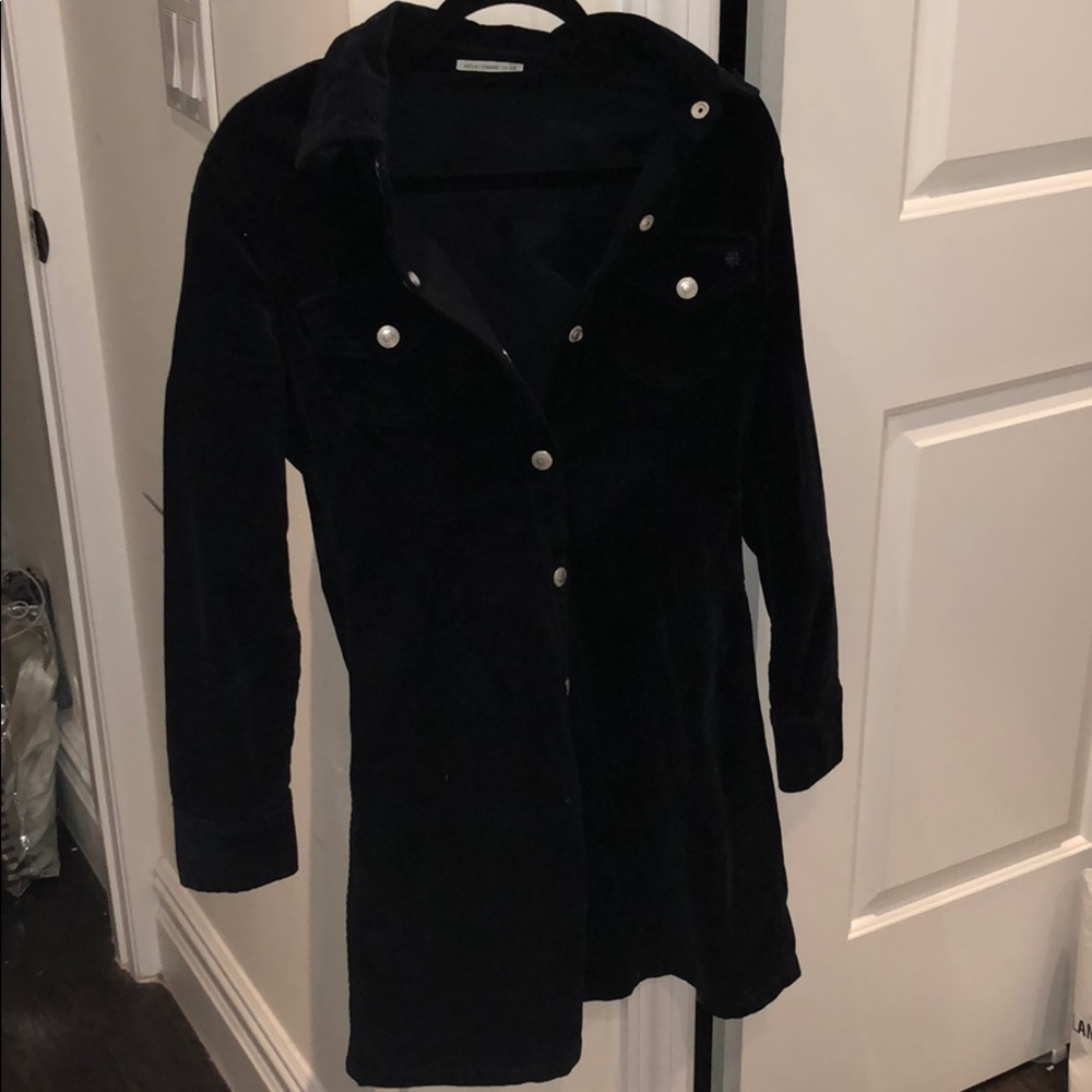Alexa Chung for AG navy corduroy dress